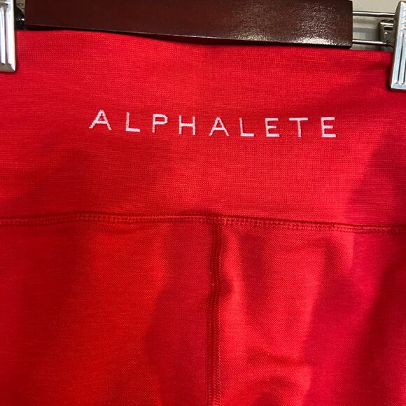 Alphalete Athletics Women's Size XS Formula Red Revival R6 Leggings - Picture 4 of 9